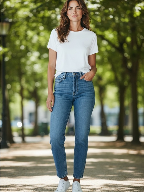 H&M Denim - H&M &Denim jeans, size 32, in a "Skinny Regular Waist Ankle" fit.